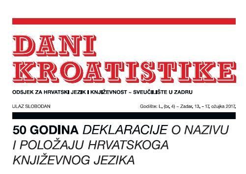 „Dani kroatistike“ 